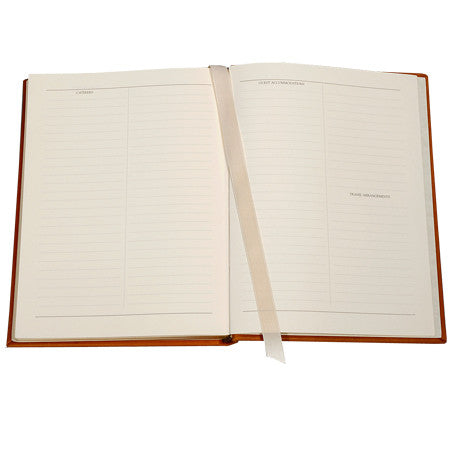 Leather Entertaining Record Book
