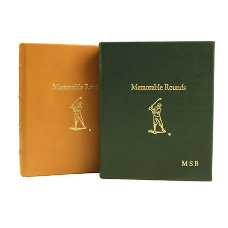Leather Memorable Rounds Golf Book
