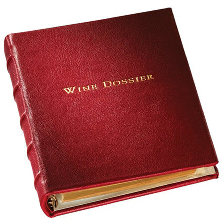 Leather Tabbed Wine Dossier