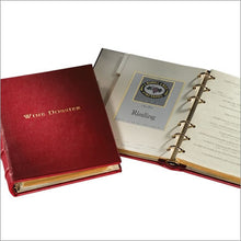 Leather Tabbed Wine Dossier