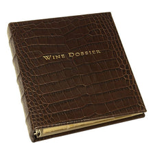 Leather Tabbed Wine Dossier