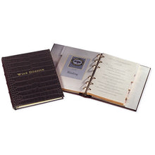 Leather Tabbed Wine Dossier