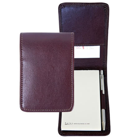 *Leather Top-Opening Notepad