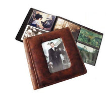 Leather Frame-Front 2-up Fold-out Album