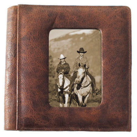 Leather Frame Front Leather Scrapbook