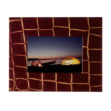 Leather Wide Border 4x6 Frame